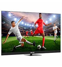 55" Телевизор Akai TA55BQ900 QLED черный 3840x2160, 4K Ultra HD, 60 Гц, Wi-Fi, Smart TV, Google TV