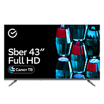 43" Телевизор Sber SDX 43F2014 серебро 1920x1080, Full HD, 60 Гц, Wi-Fi, Smart TV, Салют ТВ