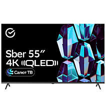 55" Телевизор Sber SDX 55UQ5235 QLED тёмно-серый 3840x2160, 4K Ultra HD, 60 Гц, Wi-Fi, Smart TV, Салют ТВ