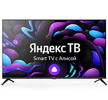 50" Телевизор Centek CT-8750 черный 3840x2160, 4K Ultra HD, 60 Гц, Wi-Fi, Smart TV, Яндекс.ТВ